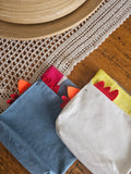 Gallina in tessuto di cotone con interno impermeabile, porta merenda, cestino per il pane o portavaso (Copia)