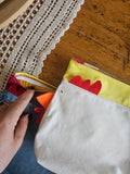 Gallina in tessuto di cotone con interno impermeabile, porta merenda, cestino per il pane o portavaso (Copia)