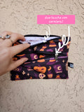 Pochette a due tasche con polsiera, fantasia Sabrina