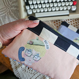 Pochette artigianale con interno impermeabile – Collezione Jessica Fletcher