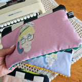 Pochette artigianale con interno impermeabile – Collezione Jessica Fletcher