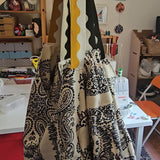Borsa Rettangolare Bandana – Borsa Artigianale in Twill con Doppio Scomparto