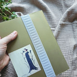 Astuccio da agenda con elastico, in cotone, 3 fantasie diverse