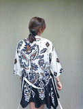 Kimono in viscosa di cotone leggerissima, fantasia Notte a Marrakech