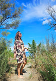 Kimono in viscosa di cotone leggerissima, fantasia Duna Mediterranea