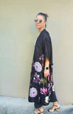 Kimono in viscosa di cotone leggerissima, fantasia Giappone Fiorito