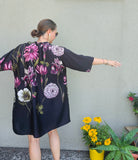 Kimono in viscosa di cotone leggerissima, fantasia Giappone Fiorito