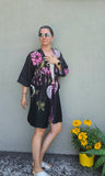 Kimono in viscosa di cotone leggerissima, fantasia Giappone Fiorito