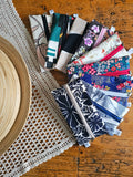 Astuccio da agenda con elastico, in cotone, 9 fantasie diverse