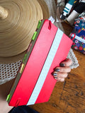 Astuccio da agenda con elastico, in cotone, 9 fantasie diverse