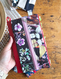 Astuccio da agenda con elastico, in cotone, 9 fantasie diverse