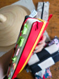 Astuccio da agenda con elastico, in cotone, 9 fantasie diverse
