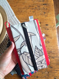 Astuccio da agenda con elastico, in cotone, 9 fantasie diverse