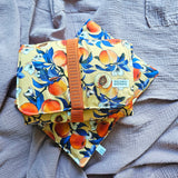 Fasciatoio da viaggio impermeabile, fantasia Nettarine arancio