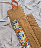 Fasciatoio da viaggio impermeabile, fantasia Nettarine arancio
