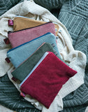 Pochette morbida in velluto e cotone, imbottito, 5 varianti colore