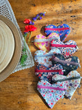 Pochette a cuore artigianale, fatta a mano