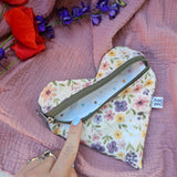 Pochette a cuore artigianale, fatta a mano