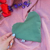 Pochette a cuore artigianale, fatta a mano