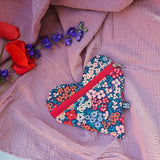 Pochette a cuore artigianale, fatta a mano