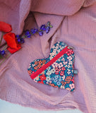 Pochette a cuore artigianale, fatta a mano