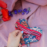 Pochette a cuore artigianale, fatta a mano