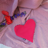 Pochette a cuore artigianale, fatta a mano