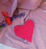 Pochette a cuore artigianale, fatta a mano