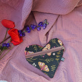 Pochette a cuore artigianale, fatta a mano