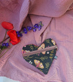Pochette a cuore artigianale, fatta a mano