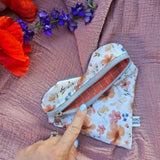 Pochette a cuore artigianale, fatta a mano
