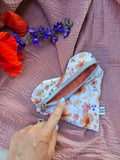 Pochette a cuore artigianale, fatta a mano