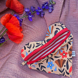 Pochette a cuore artigianale, fatta a mano