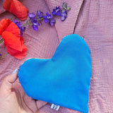 Pochette a cuore artigianale, fatta a mano