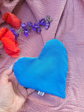 Pochette a cuore artigianale, fatta a mano