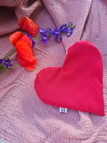 Pochette a cuore artigianale, fatta a mano