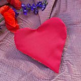Pochette a cuore artigianale, fatta a mano