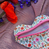 Pochette a cuore artigianale, fatta a mano