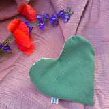Pochette a cuore artigianale, fatta a mano