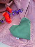 Pochette a cuore artigianale, fatta a mano
