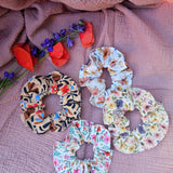 Scrunchie artigianale in cotone – elastico per capelli fatto a mano