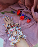 Scrunchie artigianale in cotone – elastico per capelli fatto a mano
