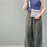 Marsupio Artigianale Cosmos – Borsa Crossbody Compatta con Doppia Tasca Zip