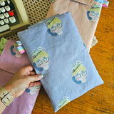 Cover Libri Artigianale con Tasca e Chiusura Magnetica | Custodia Libri Handmade