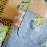 Cover Libri Artigianale con Tasca e Chiusura Magnetica | Custodia Libri Handmade