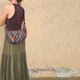Moon Bag Mosaico di Mezzanotte – Borsa Artigianale in Gobelin