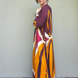 Kimono in viscosa "Tramonto Retrò"