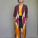 Kimono in viscosa "Tramonto Retrò"
