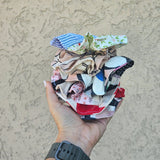 Scrunchie artigianale in cotone – elastico per capelli fatto a mano
