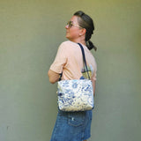 Bauletto artigianale cielo stellato in cotone e jeans